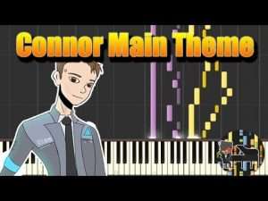 🎵 Connor Main Theme - Detroit: Become Human [Piano Tutorial] (Synthesia) HD Cover Видео