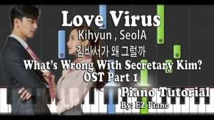 Love Virus - What's Wrong With Secretary Kim OST Part 1 | Piano Tutorial Synthesia Видео