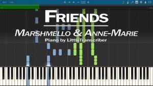 Marshmello & Anne-Marie - FRIENDS (Piano Cover) by LittleTranscriber Видео