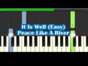 How To Play When Peace Like A River On Piano - It Is Well Easy Tutorial Видео