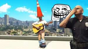 How To Annoy Cops Using a Guitar.. (GTA RP) Видео