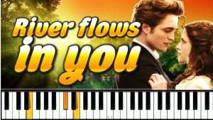 River flows in you на пианино Видео