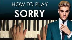 HOW TO PLAY - Justin Bieber - Sorry (Piano Tutorial Lesson) Видео