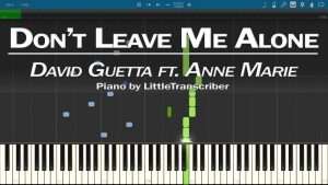 David Guetta ft Anne-Marie - Don't Leave Me Alone (Piano Cover) Tutorial by LittleTranscriber Видео