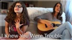 I Knew You Were Trouble - Taylor Swift (Cover By Sophie Pecora & the Guitar Goddess) Видео