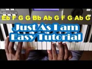 Just As I Am Easy Piano Tutorial - How To Play Видео