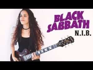 Black Sabbath - N.I.B. Guitar Cover | Noelle dos Anjos Видео