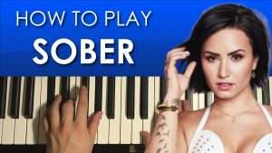 How To Play - Demi Lovato - Sober (PIANO TUTORIAL LESSON) Видео