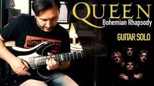 Queen - Bohemian Rhapsody / Guitar Solo Cover Видео