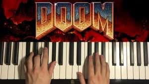 How To Play - DOOM - E1M1 - At Doom's Gate (PIANO TUTORIAL LESSON) Видео