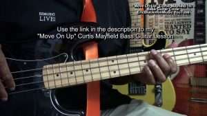 Move On Up Curtis Mayfield Bass Guitar Cover + Link To YouTube Lesson Видео