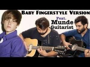 Justin Bieber - Baby ft. Ludacris Duet Fingerstyle Guitar Cover | 12 String & 6 String Loud Cover Видео