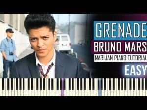 How To Play: Bruno Mars - Grenade | Piano Tutorial EASY + Sheets Видео