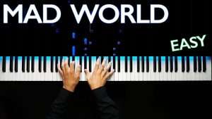 Mad World - Gary Jules ver. | Piano tutorial | Karaoke Видео