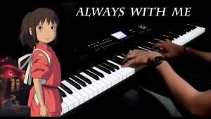 Spirited Away OST - Always With Me | Soft Piano Cover Видео