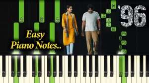 96 BGM Piano Cover Easy Notes Kadhale Kadhale | Android Piano | 96 Bgm Cover Видео