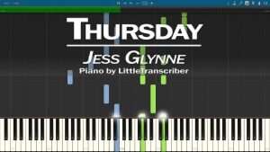 Jess Glynne - Thursday (Piano Cover) Synthesia Tutorial by LittleTranscriber Видео