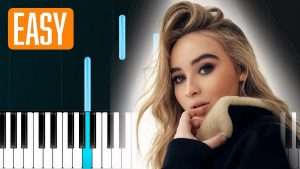 Sabrina Carpenter - Paris 100% EASY PIANO TUTORIAL Видео