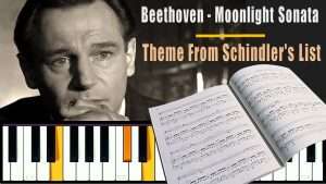 Beethoven Moonlight Sonata & Theme From Schindler's List Видео
