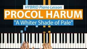 How To Play "A Whiter Shade of Pale" by Procol Harum | HDpiano (Part 1) Piano Tutorial Видео