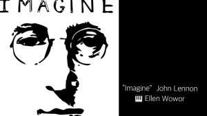 Imagine | John Lennon | piano cover | simple arrangement with lyrics and chords | by Ellen Wowor Видео