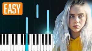Billie Eilish - when the party's over (100% EASY PIANO TUTORIAL) Видео