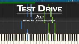 Joji - TEST DRIVE (Piano Cover) Synthesia Tutorial by LittleTranscriber Видео