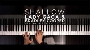 Lady Gaga & Bradley Cooper - Shallow | The Theorist Piano Cover Видео