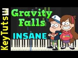 Learn to Play Theme from Gravity Falls - Insane Mode [Piano Tutorial] (Synthesia) Видео