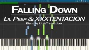 Lil Peep & XXXTENTACION - Falling Down (Piano Cover) Synthesia Tutorial by LittleTranscriber Видео