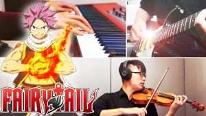 【FAIRY TAIL】POWER OF THE DREAM - Violin Piano Guitar Cover ft. 維尼 Видео