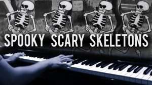 Spooky Scary Skeletons (Piano Cover) Видео
