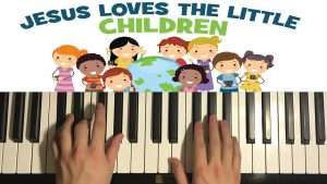 HOW TO PLAY - Jesus Loves the Little Children (Piano Tutorial Lesson) Видео