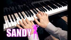 Grease - SANDY 🕺🏻 Love Piano Cover play by ear Видео
