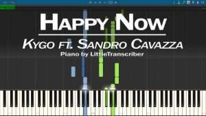Kygo - Happy Now (Piano Cover) ft. Sandro Cavazza Synthesia Tutorial by LittleTranscriber Видео