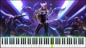 K/DA - POP/STARS on piano BUT it's synced with the original Видео