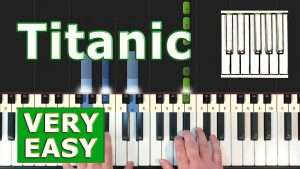 My Heart Will Go On - Titanic - VERY EASY Piano Tutorial - Celine Dion (Synthesia) Видео