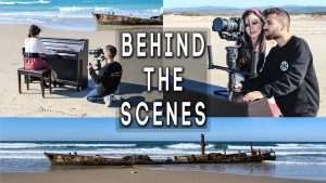 BEHIND THE SCENES "He's a Pirate" PIANO COVER SHOOTING! Видео